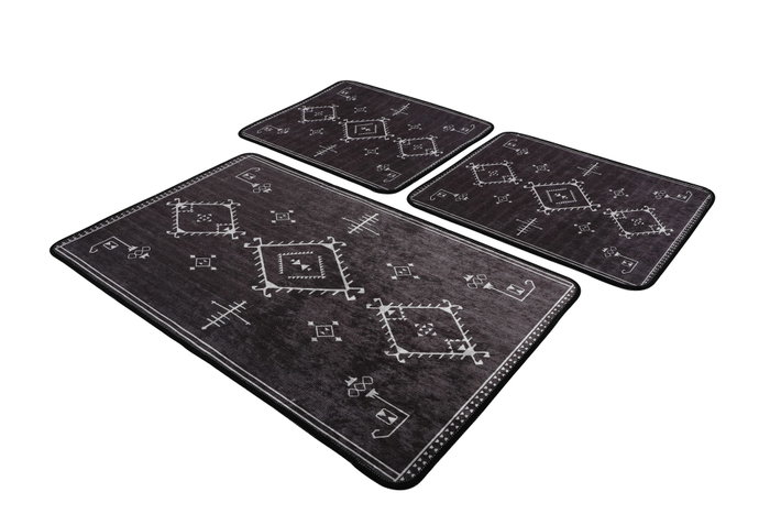Mijölnir Juego de alfombrillas de baño Antiguo Gris oscuro